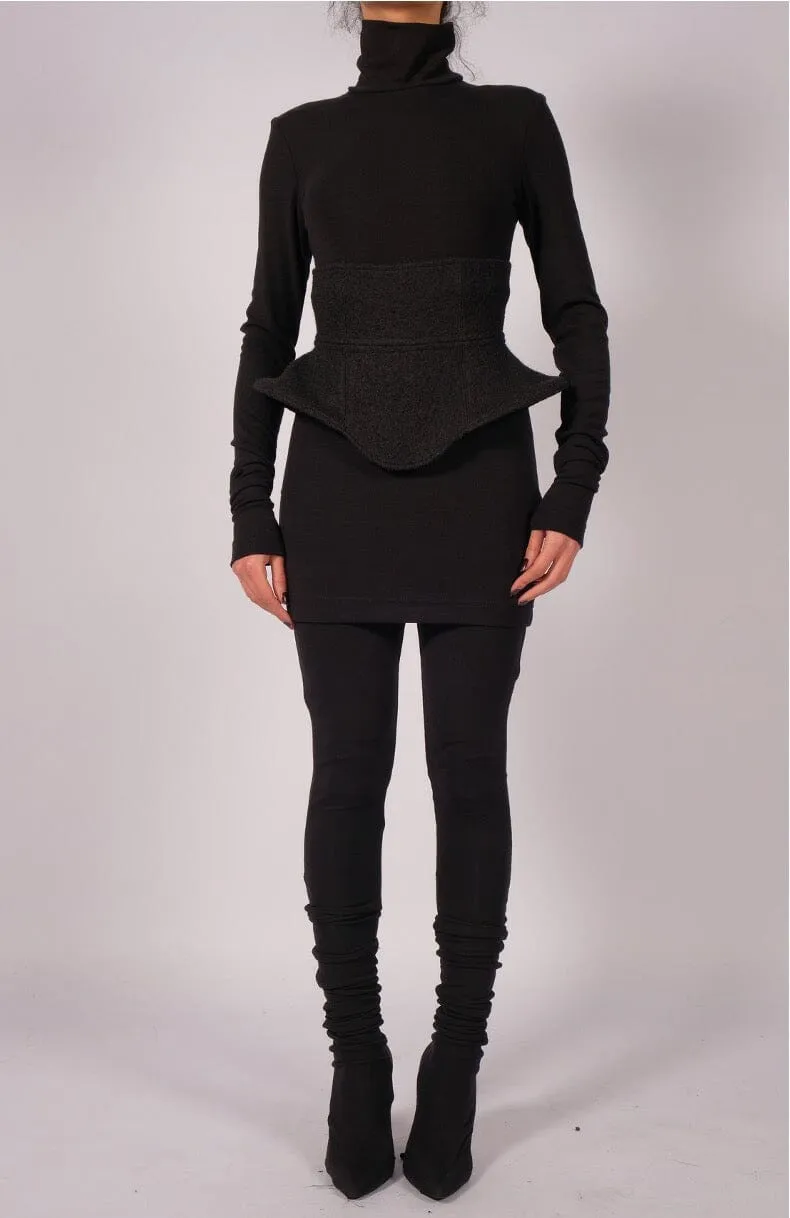 Wide Wool Corset Belt