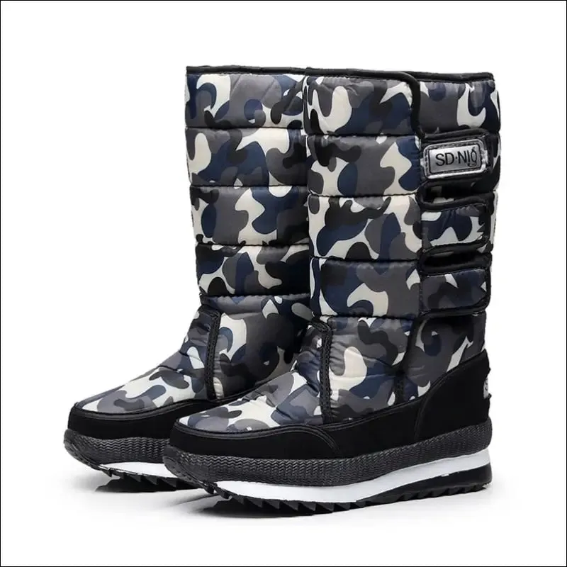 Women snow boots platform winter boots thick plush waterproof non-slip boots fashion women winter