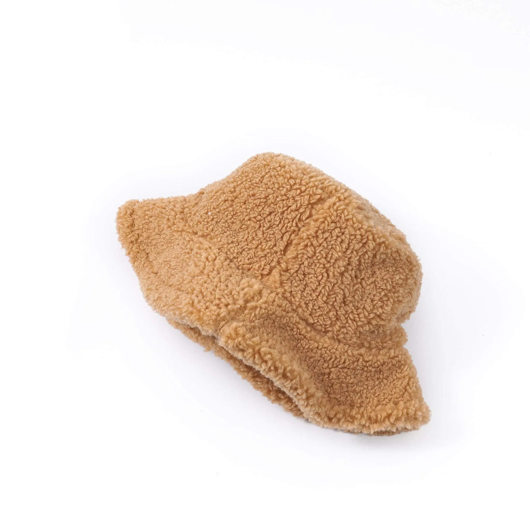 Women's Bucket Hat Winter Fluffy Reversible Hat Vic