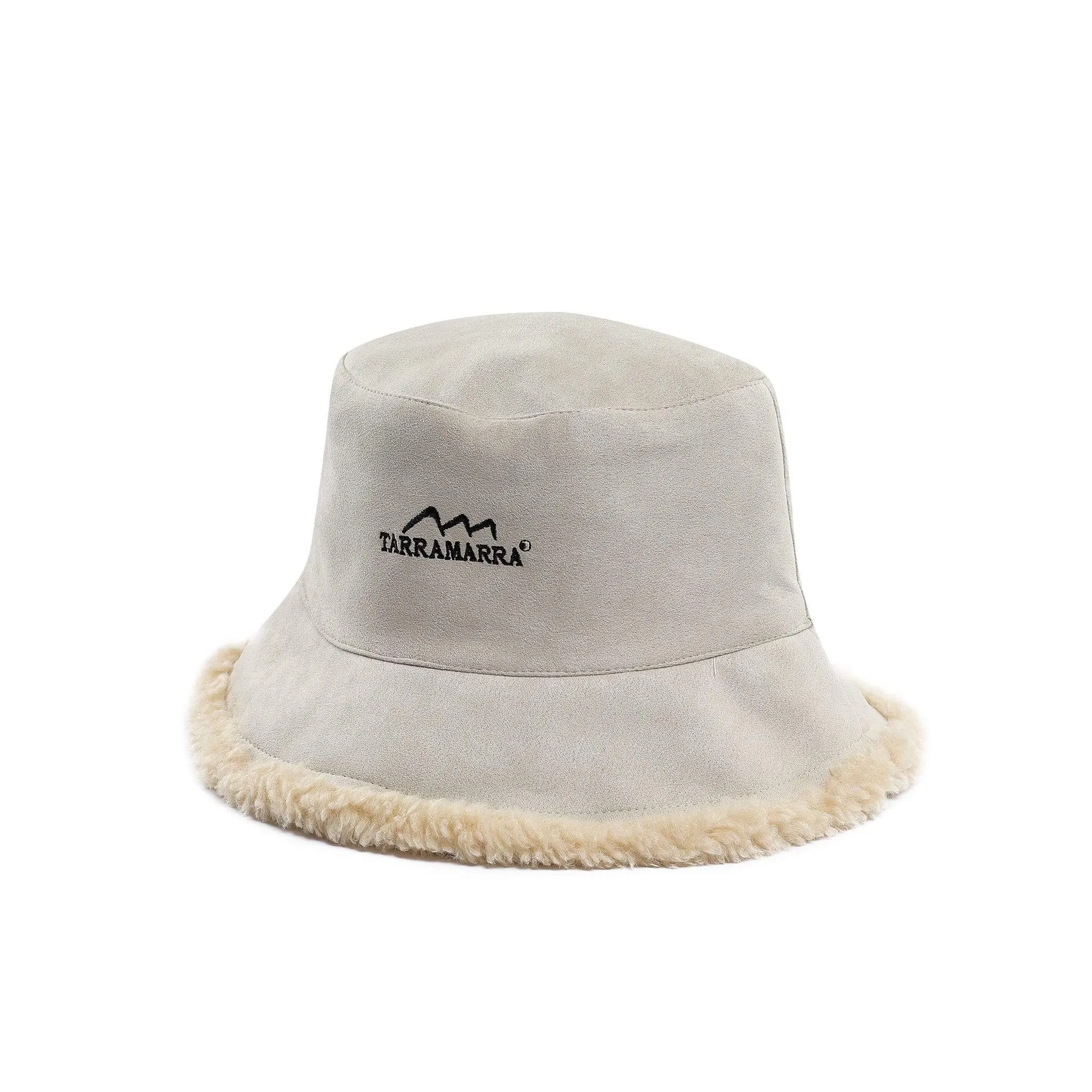 Women's Bucket Hat Winter Fluffy Reversible Hat Vic