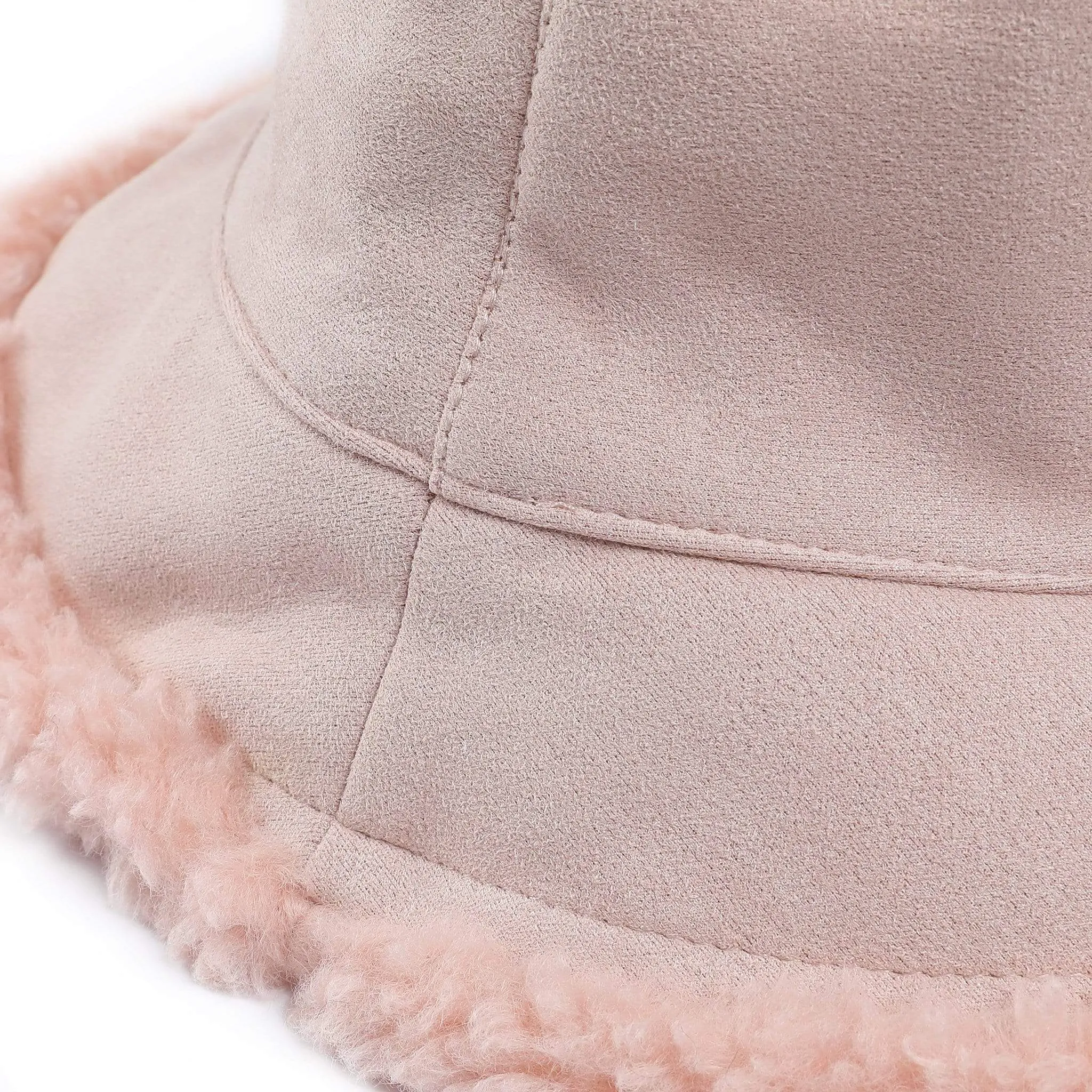 Women's Bucket Hat Winter Fluffy Reversible Hat Vic