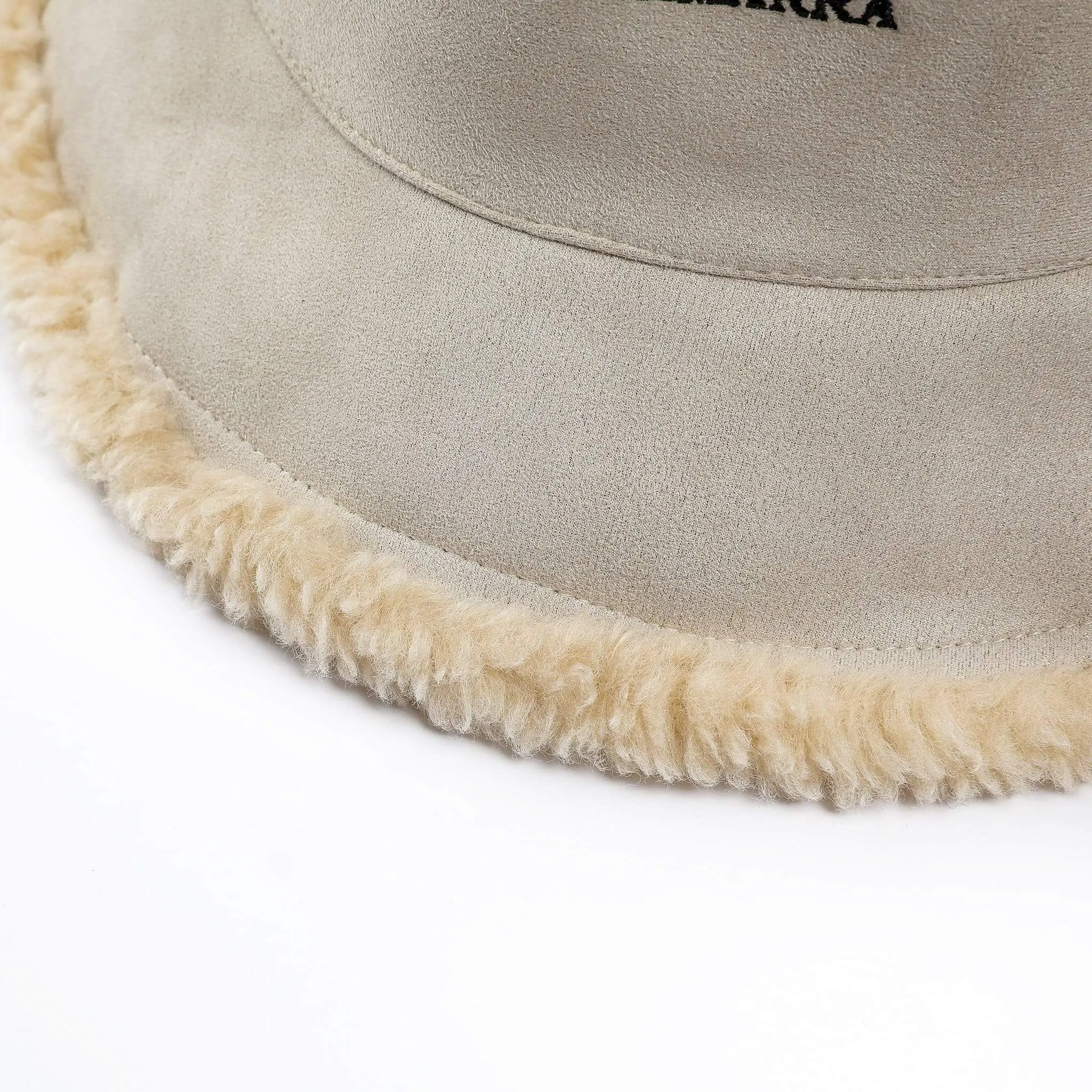 Women's Bucket Hat Winter Fluffy Reversible Hat Vic
