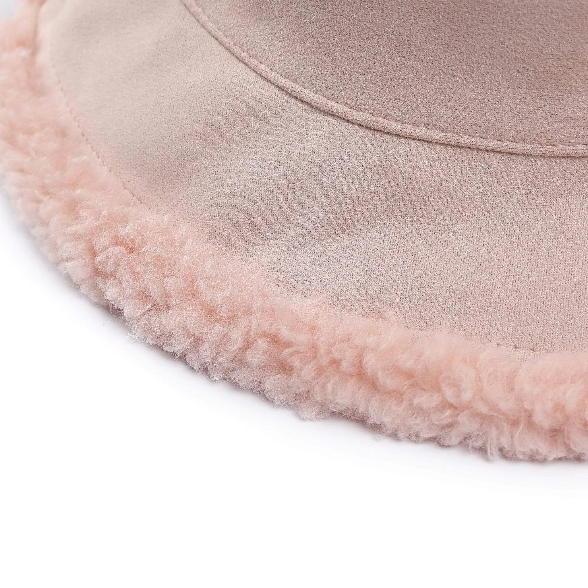 Women's Bucket Hat Winter Fluffy Reversible Hat Vic