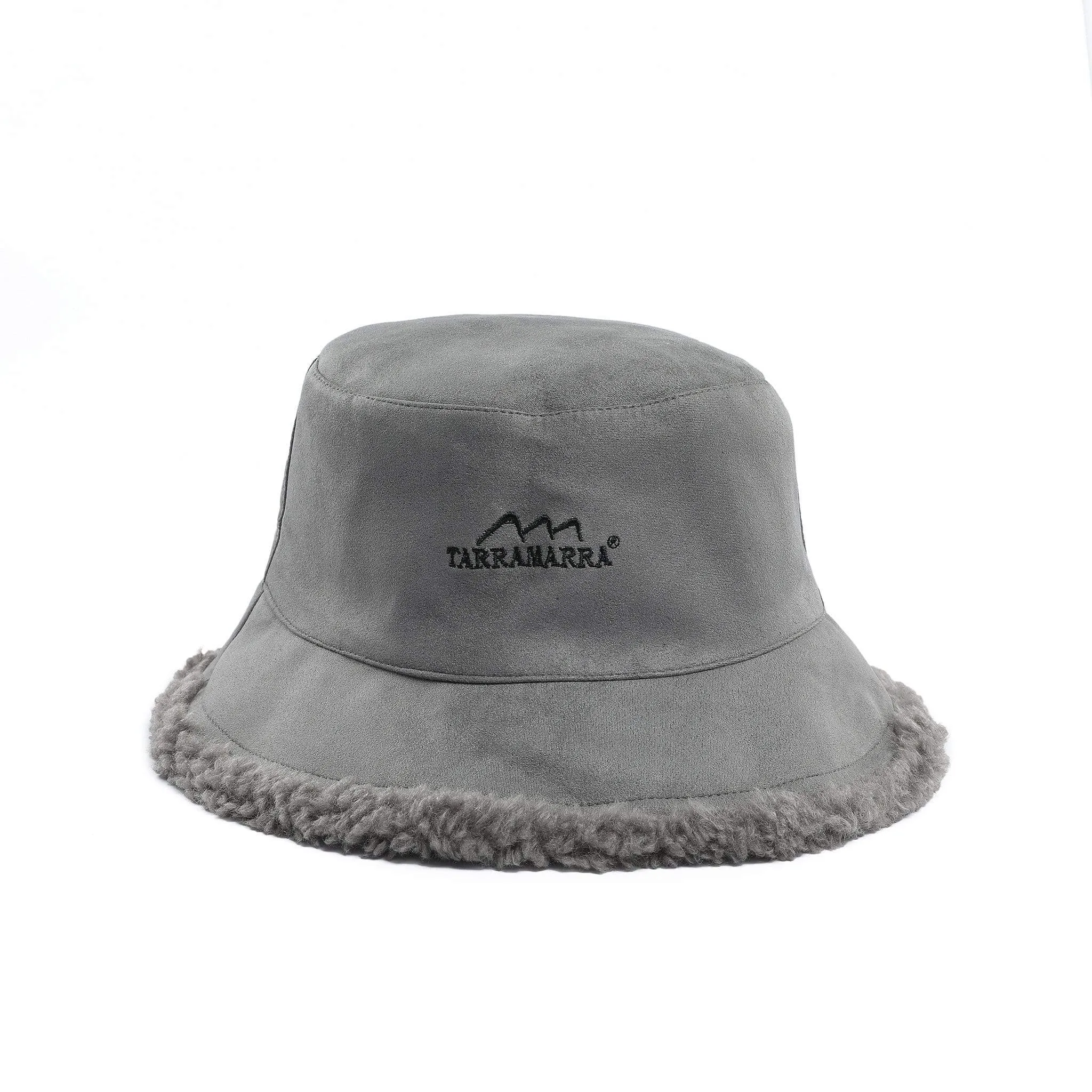 Women's Bucket Hat Winter Fluffy Reversible Hat Vic