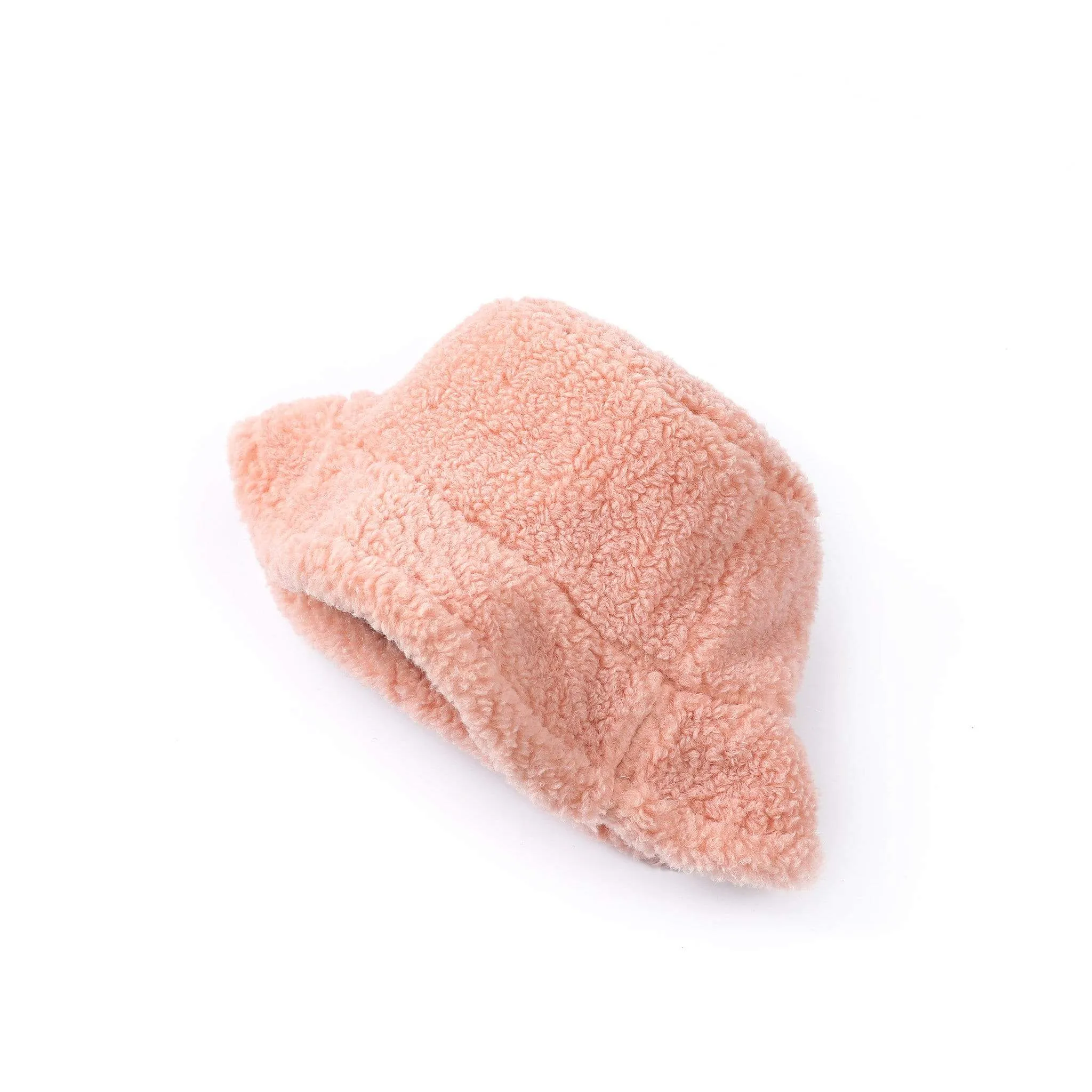 Women's Bucket Hat Winter Fluffy Reversible Hat Vic