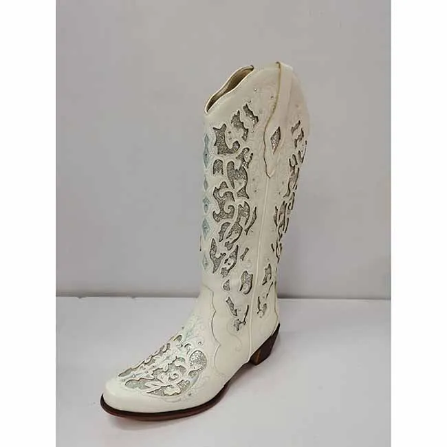 Women's Glitter Western Cowgirl Boots Wedding Boots