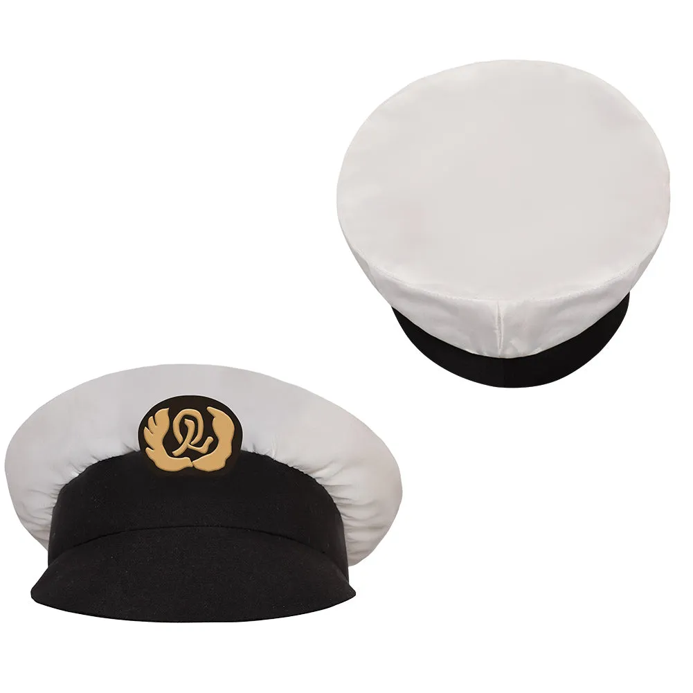 Wonka 2023 Oompa-Loompa Movie White Hat Cosplay Costume Accessories