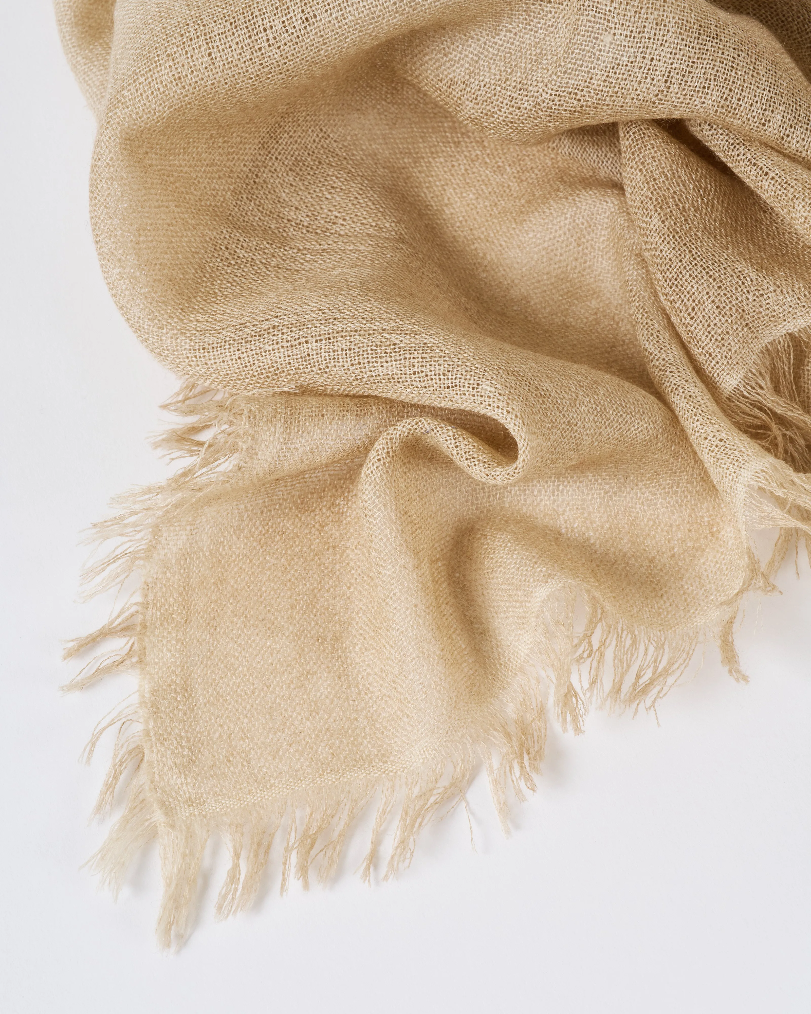 wool/silk gauze square scarf