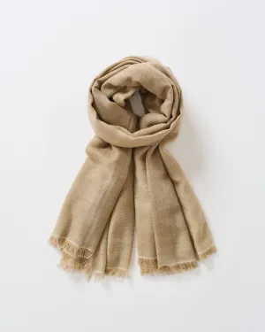wool/silk gauze square scarf