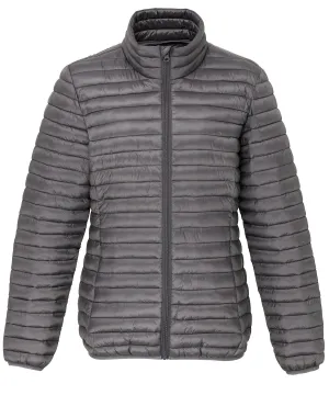 WORKWEAR SAMPLE SALE 2024 -  TS18F 2786 Ladies Fit Padded Coat - Steel Grey - Size Large