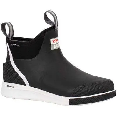 Xtratuf Men's Sport 6" Waterproof Ankle Deck Work Boot - Black - ADSM000