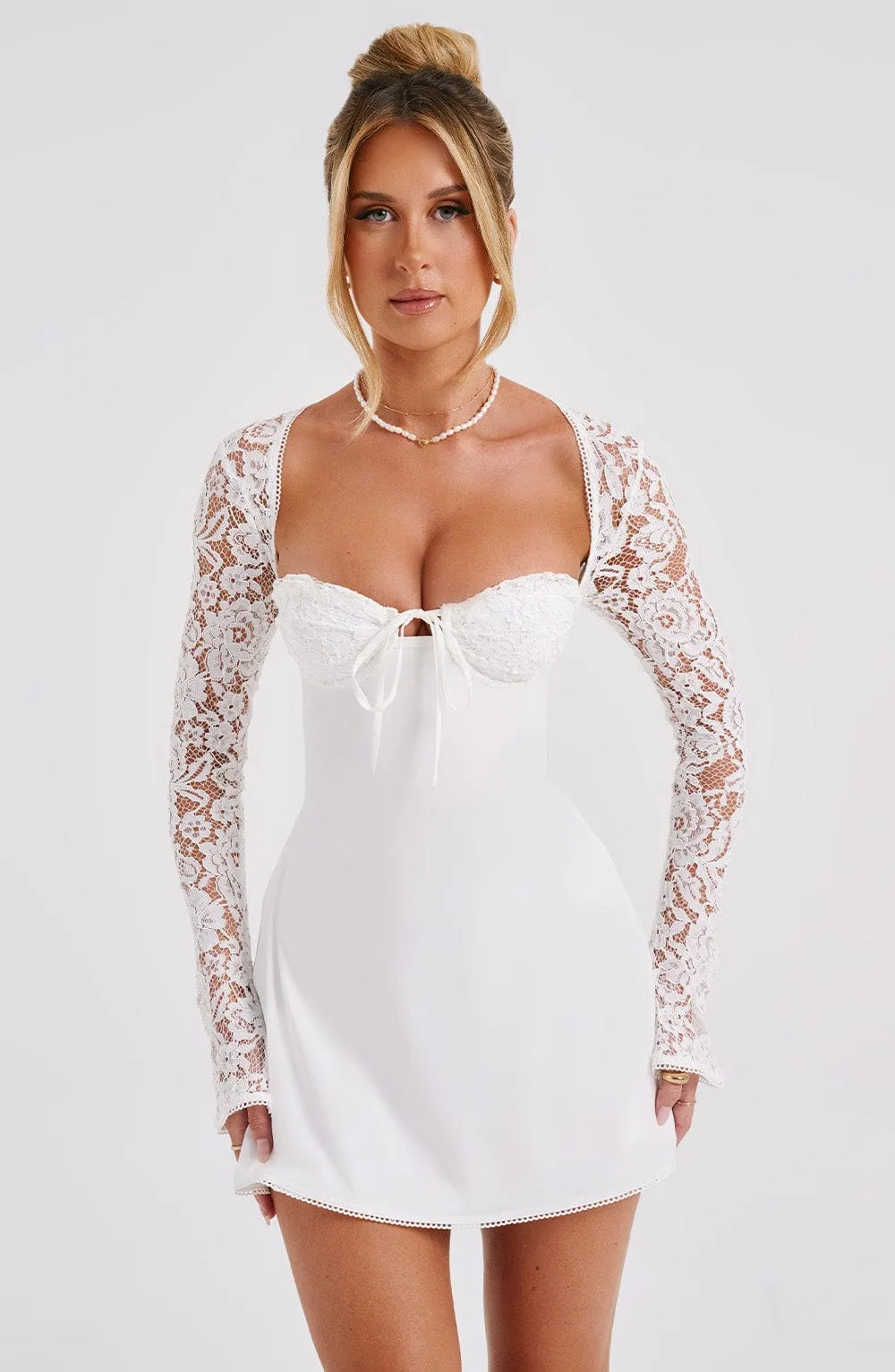 Zoe Mini Dress - Ivory
